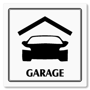 Garage, 118x118mm, bílá, Utah